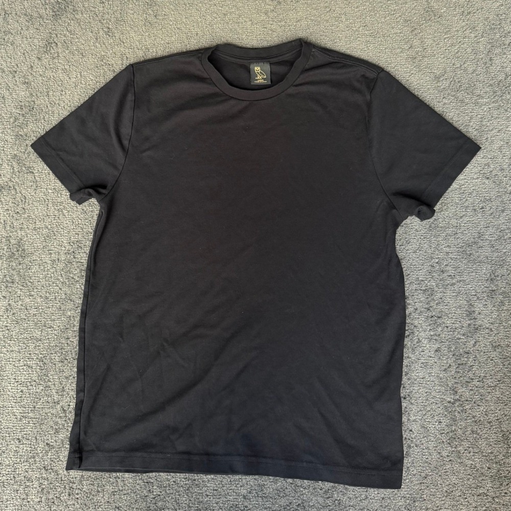 OVO Octobers Very Own Mens L Black Cotton Short Sleeve Crewneck T-Shirt CA57830